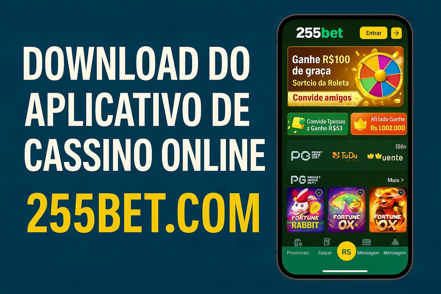 Baixar o 255BET.COM Cassino App